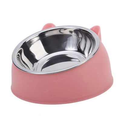 Gamelle pour chat rose