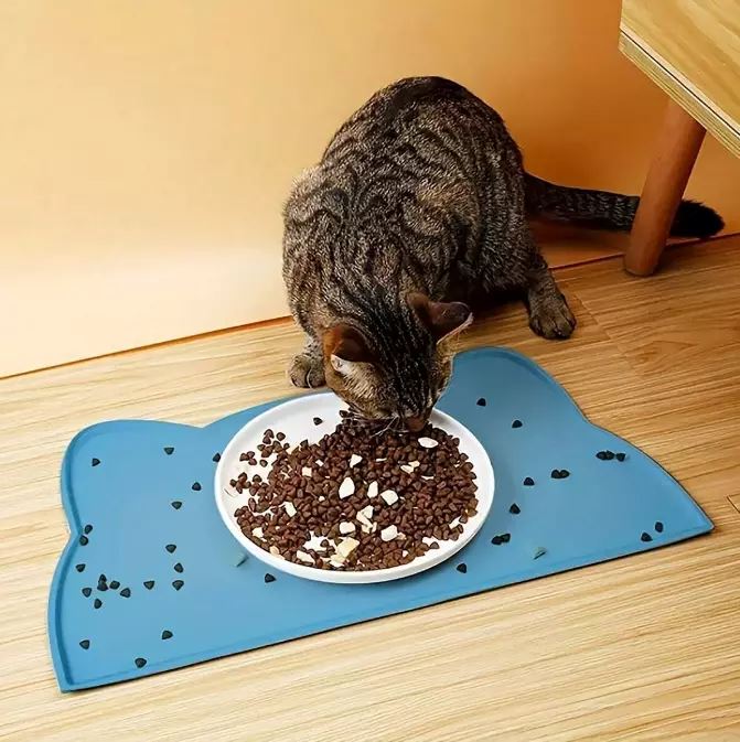 Tapis Silicone - WaterproofPetMat™ - Bleu - L'Univers Du Chat