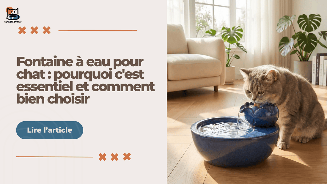 Fontaine à eau pour chat - guide complet hydratation féline