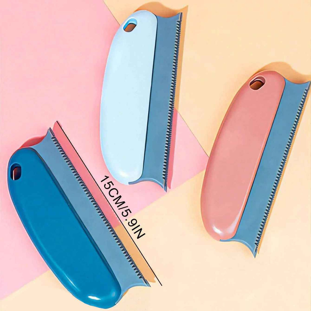3 pièces de la brosse pour enlever poils de chat 