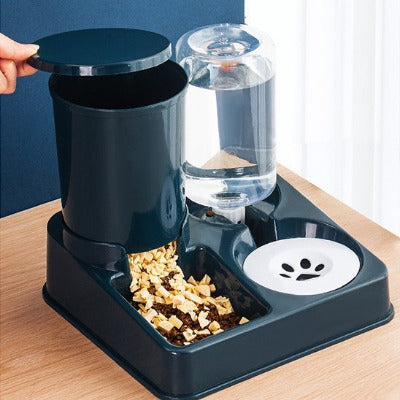  Distributeur de croquettes pour chat bleu