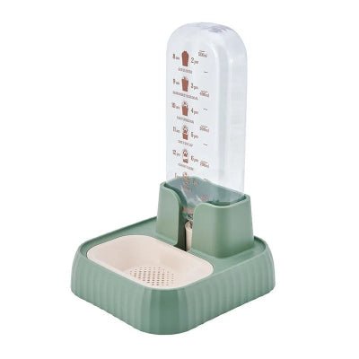 Fontaine eau pour chat beige verte