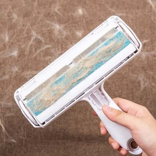 Brosse anti poil bleu