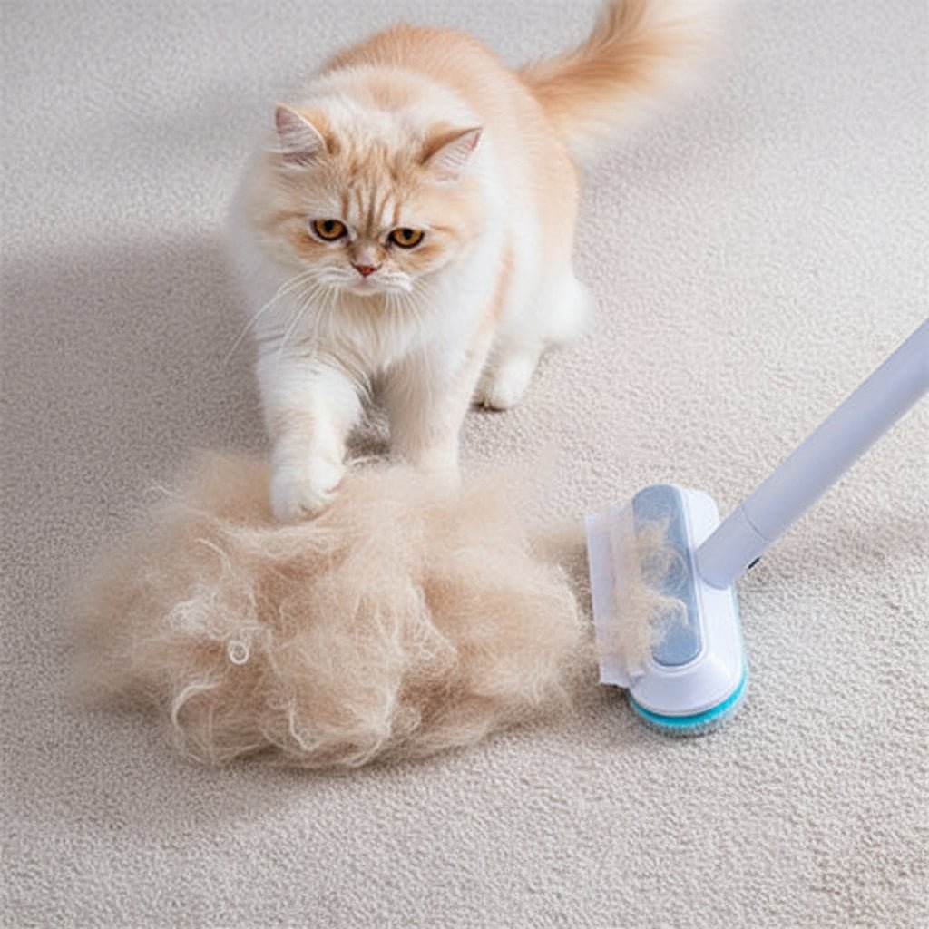 brosse anti poil sur sofa