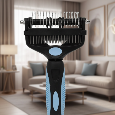 brosse pour chat poil long à deux côté
