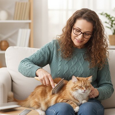 brosse pour chat poil long brosse le chat roux