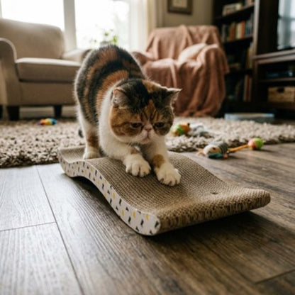 chaton griffe griffoir pour chat en carton ondulé