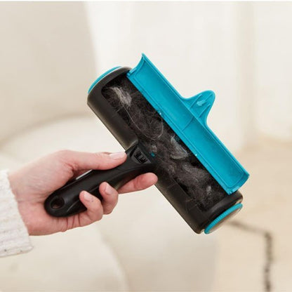 collecte de poils dans brosse anti poil 
