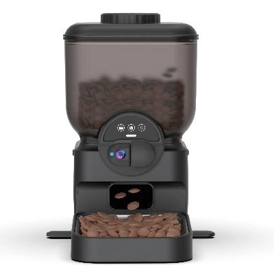 Démonstration du distributeur croquette chat automatique noir