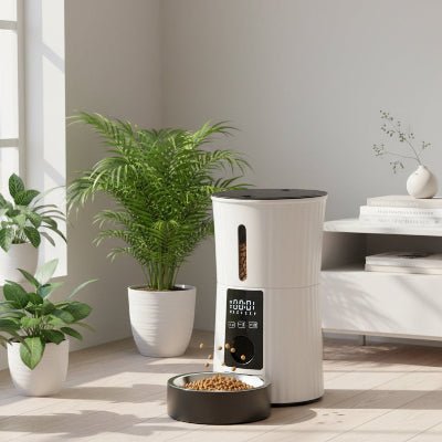 distributeur automatique de croquettes pour chat