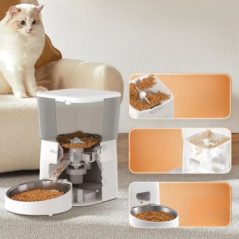 Distributeur Croquettes - AutomaticCatFeeder™ - Blanc - L'Univers Du Chat