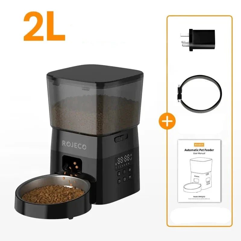 Distributeur Croquettes - AutomaticCatFeeder™ - Noir - L'Univers Du Chat