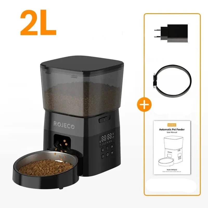 Distributeur Croquettes - AutomaticCatFeeder™ - Noir - L'Univers Du Chat