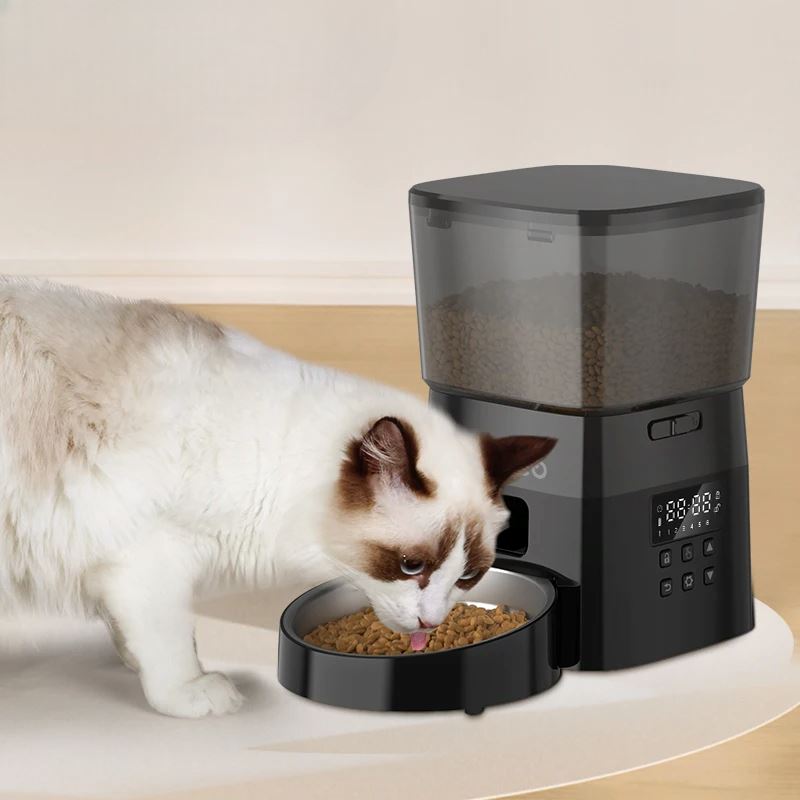 Distributeur Croquettes - AutomaticCatFeeder™ - Noir - L'Univers Du Chat