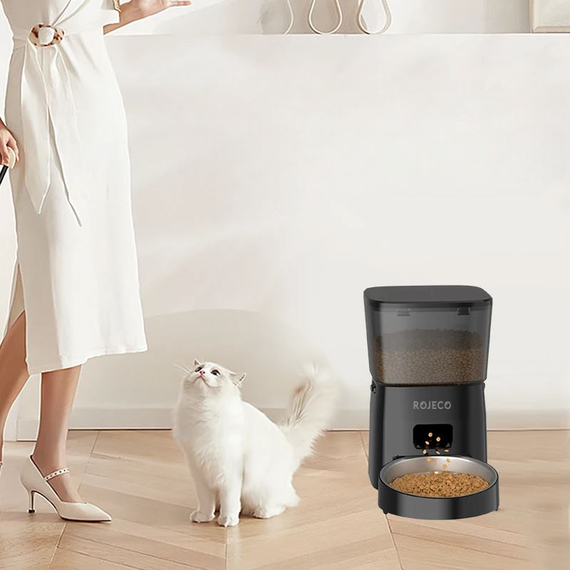 Distributeur Croquettes - AutomaticCatFeeder™ - Noir - L'Univers Du Chat
