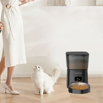 Distributeur Croquettes - AutomaticCatFeeder™ - Noir - L'Univers Du Chat