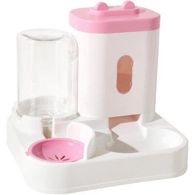 Distributeur Croquettes Chat - AquaPetFeeder™ - Rose - L'Univers Du Chat