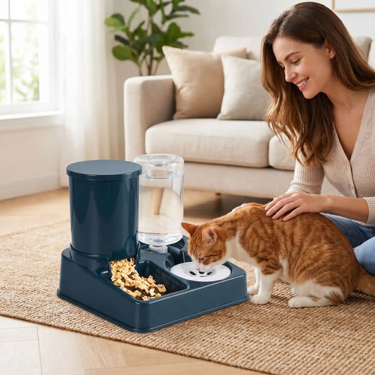 distributeur de croquettes pour chat avec son mettre