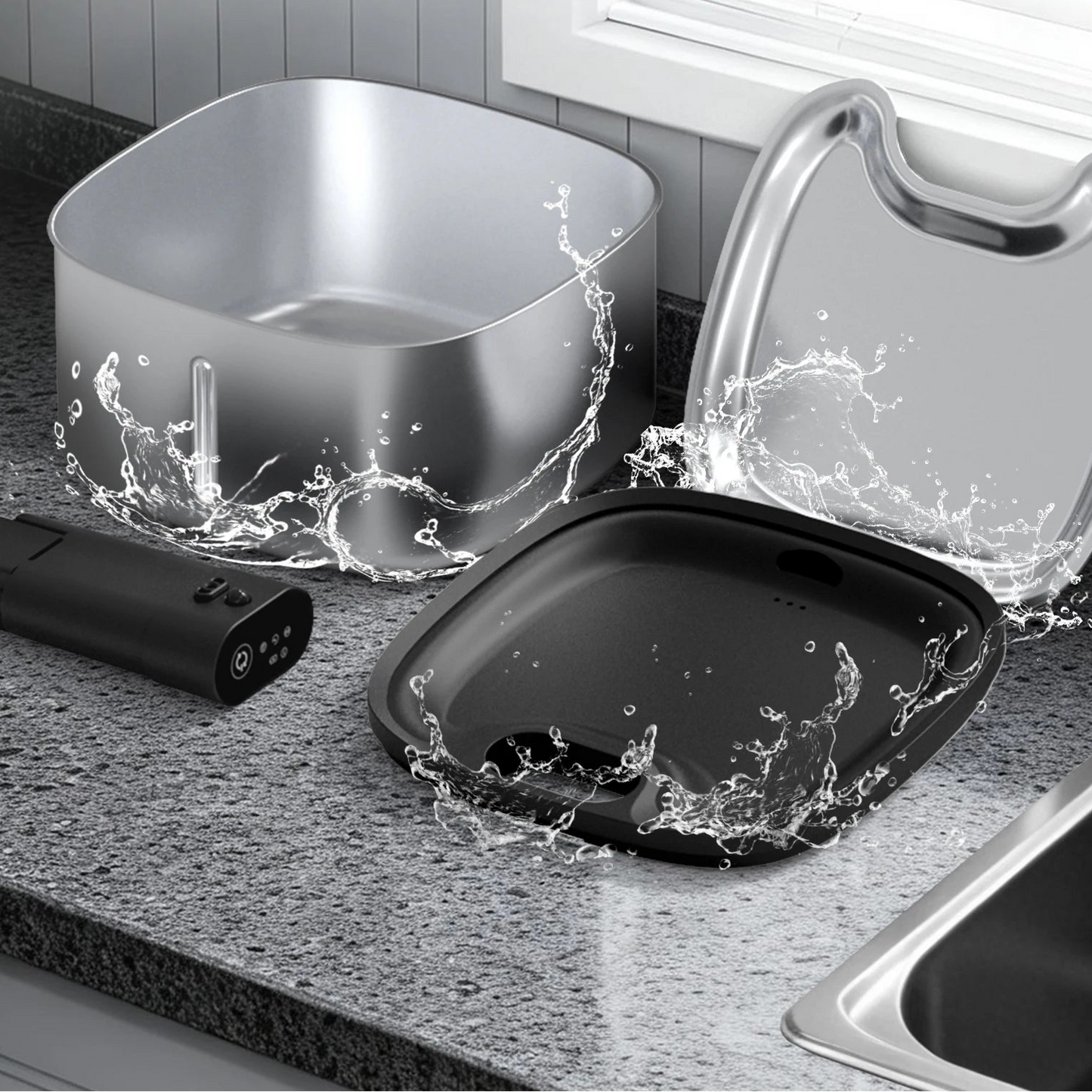  fontaine à eau inox pour chat silencieuse facile a nettoyer 