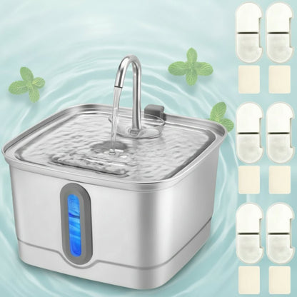 fontaine a eau inox chat plus six filtres