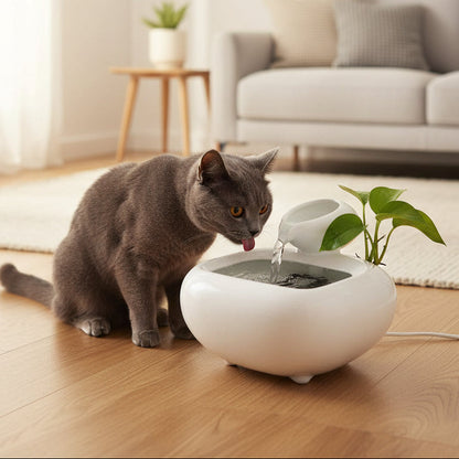 fontaine à eau pour chat céramique sans filtre