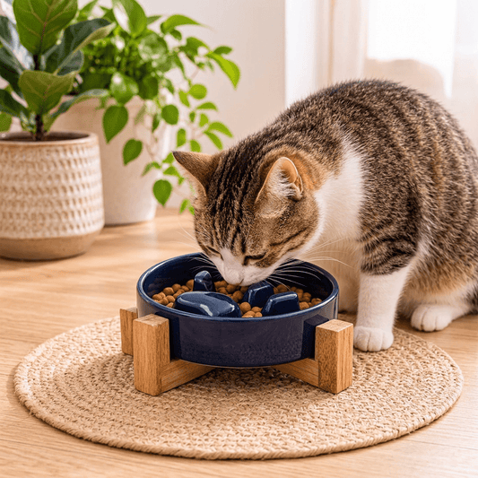 gamelle anti glouton pour chat céramique