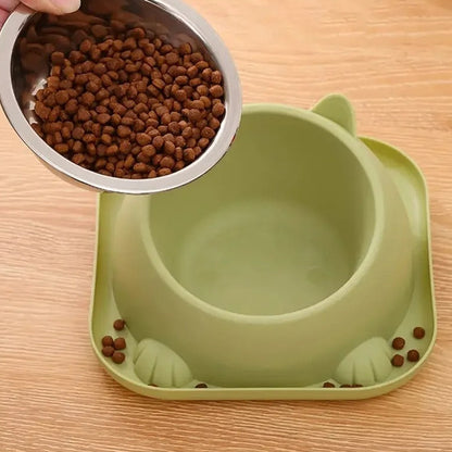 gamelle chat en acier inoxydable 