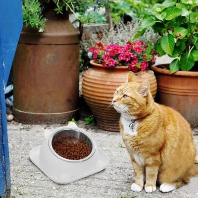 Gamelle Chat - CatTiltProof™ - Blanc - L'Univers Du Chat