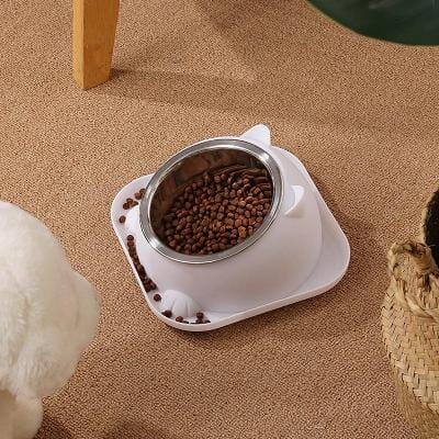 Gamelle Chat - CatTiltProof™ - Blanc - L'Univers Du Chat