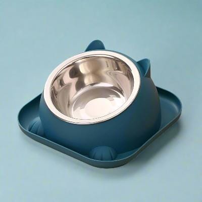 Gamelle Chat - CatTiltProof™ - Bleu - L'Univers Du Chat