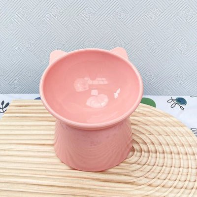 gamelle en hauteur pour chat rose