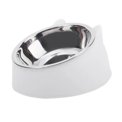 Gamelle pour chat blanc