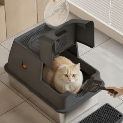 le toit ouvrant Bac à litière Chat