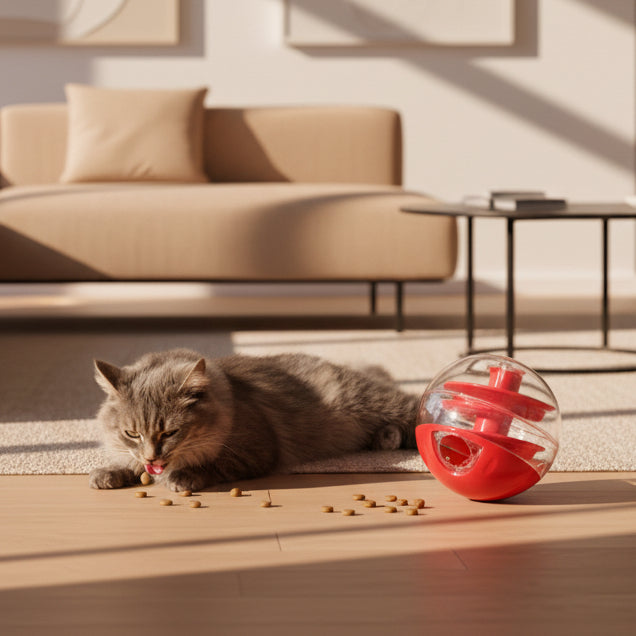 JOUET DISTRIBUTEUR DE CROQUETTES POUR CHAT | SmartBall™