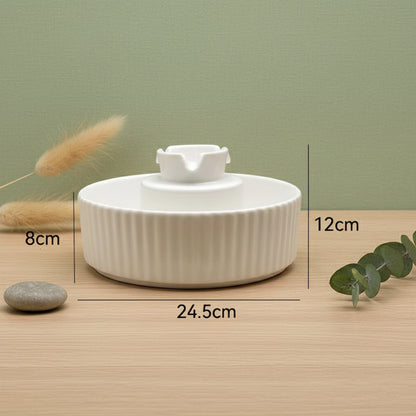 mesure de la fontaine a eau ceramique chat