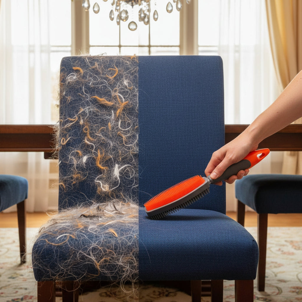 nettoyage efficace avec la brosse anti poils