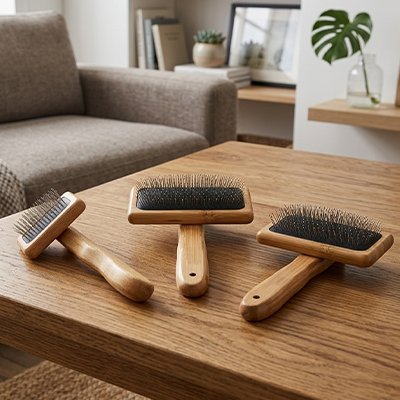 taille différente de la brosse chat poil long​ 