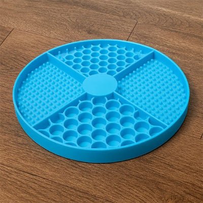 Tapis de lechage chat bleu