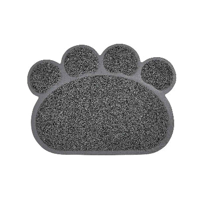 tapis litière chat gris