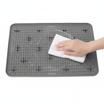 Tapis litière pour chat lavé à la main