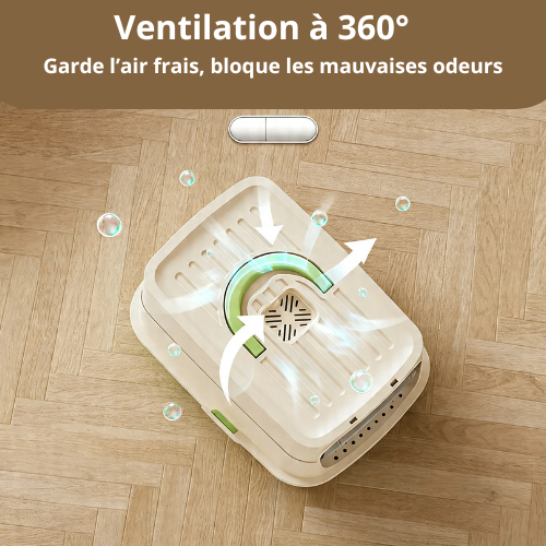ventilation bac a litiere ferme