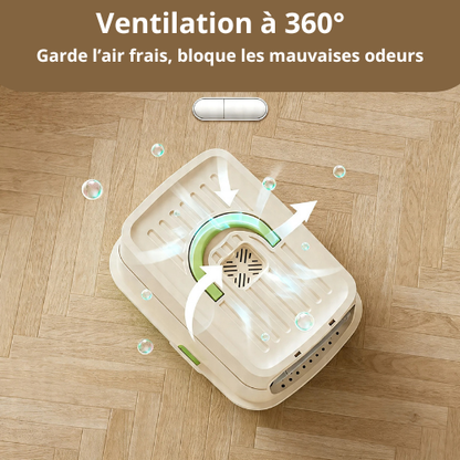 ventilation bac a litiere ferme